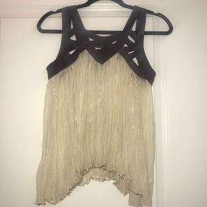 Free People Cream Tank Top